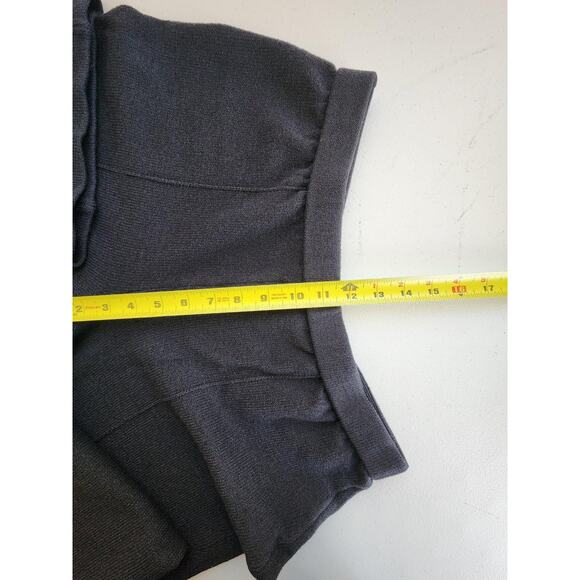 St John Collection Knit Pants Womens 12 Black Cropped Wide Leg Career Lounge - Picture 4 of 10